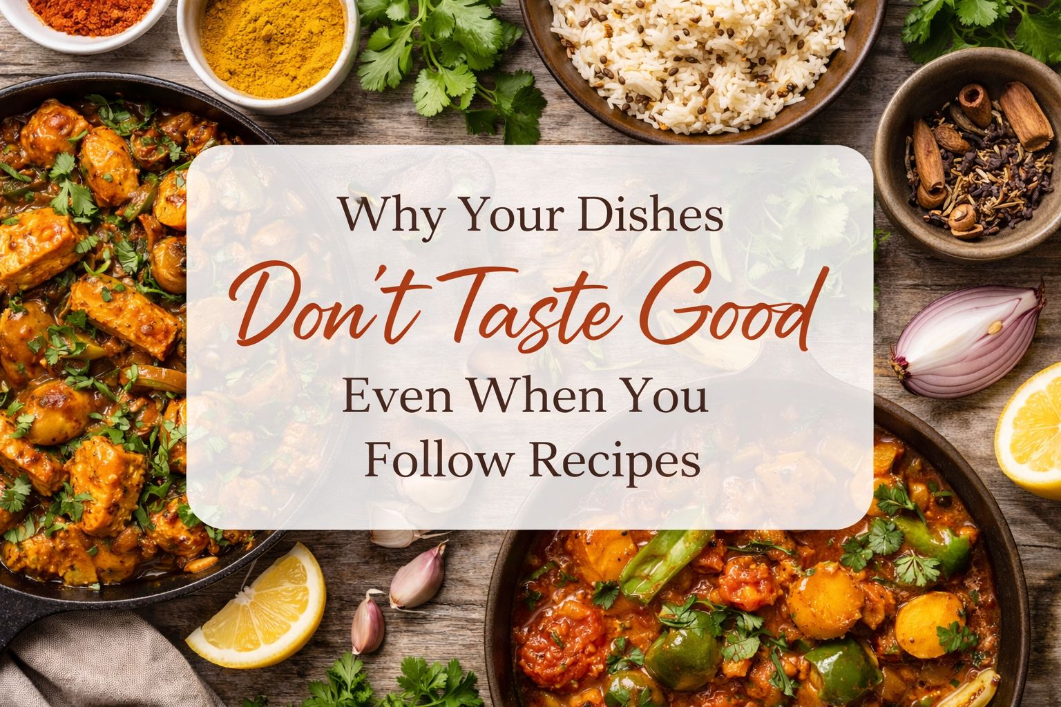 Why Dishes Don’t Taste Good Even When You Follow Recipes